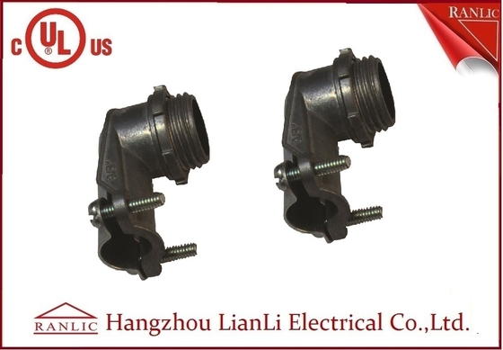 Trung Quốc Phụ kiện ống thép dẻo Bóp đầu nối BX 90 độ, Số tệp UL E469552 nhà cung cấp