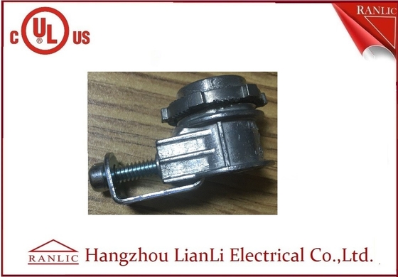 Trung Quốc Đầu nối yên xe mạ kẽm màu xám 3/8 &quot;1/2&quot; cho Ống dẫn linh hoạt bằng kim loại UL CUL được liệt kê nhà cung cấp