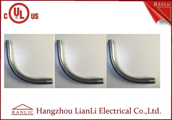 Trung Quốc 3 inch / 4 inch Thép ống kim loại cứng cáp Elbow Núm vú mạ kẽm điện nhà cung cấp