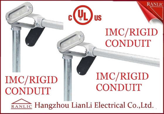 Trung Quốc Ống thép luồn dây điện IMC kim loại cứng 3 inch 4 inch với khớp nối RGB và nắp nhựa nhà cung cấp