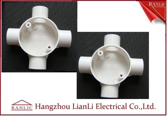 Trung Quốc Hộp nối điện 4 chiều màu trắng GI Ống và phụ kiện PVC Tiêu chuẩn BS4662 nhà cung cấp