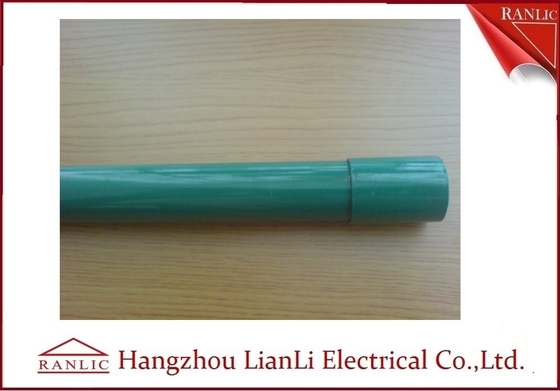 Trung Quốc Ống thép luồn dây điện tráng PVC C / W Khớp nối &amp; Nắp nhựa 3.05 Mét nhà cung cấp
