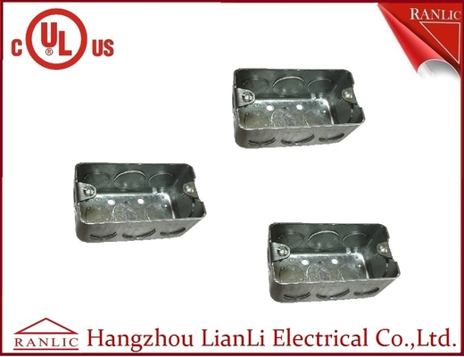 Phê duyệt UL Hộp ống dẫn kim loại Hộp tiện dụng mạ kẽm 2 inch * 4 inch nhà cung cấp