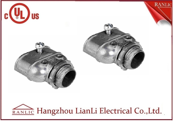Phụ kiện ống dẫn linh hoạt bằng thép mạ kẽm, Đầu nối song công đúc kẽm màu xám nhà cung cấp