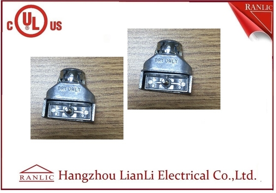 Phụ kiện ống dẫn linh hoạt bằng thép mạ kẽm, Đầu nối song công đúc kẽm màu xám nhà cung cấp