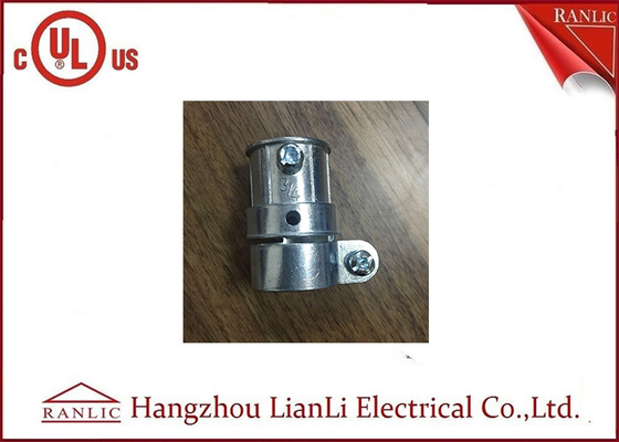 Vật liệu kẽm Phụ kiện ống dẫn linh hoạt EMT đến loại FMC, Kết nối vít nhà cung cấp