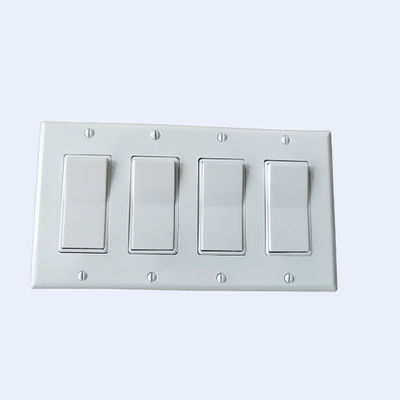 RUFFIN Bốn Gang Công tắc đèn tường Vòng thạch cao Chế tạo trước nhà cung cấp