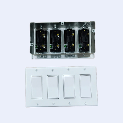 RUFFIN Bốn Gang Công tắc đèn tường Vòng thạch cao Chế tạo trước nhà cung cấp