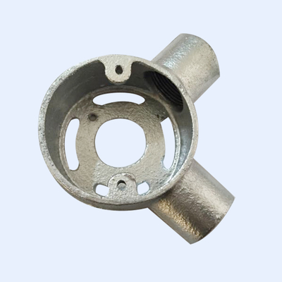 Vòng lặp sâu 25MM trong hộp nối tròn Bốn lỗ mạ kẽm nhúng nóng có ren nhà cung cấp
