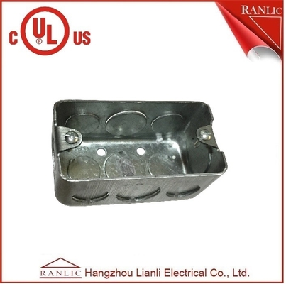 Phê duyệt UL Hộp ống dẫn kim loại Hộp tiện dụng mạ kẽm 2 inch * 4 inch nhà cung cấp