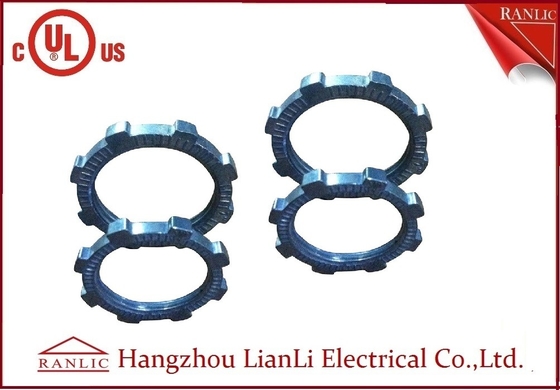 Phụ kiện ống kẽm EMT Thép Locknut Chủ đề một vòng hoặc hai vòng 2-1 / 2 " nhà cung cấp