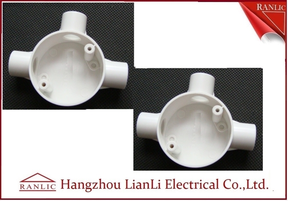 Hộp nối ống dẫn điện PVC tròn ba chiều BS4568 Sản xuất tùy chỉnh nhà cung cấp