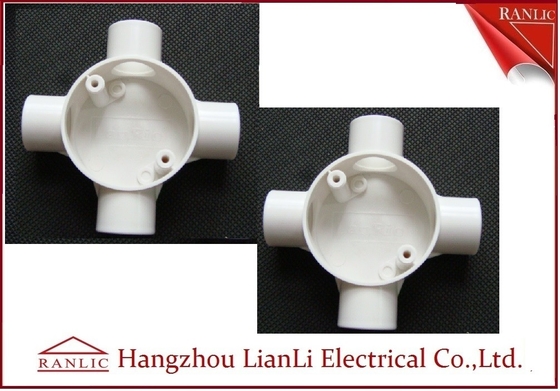 Hộp nối ống dẫn điện PVC tròn ba chiều BS4568 Sản xuất tùy chỉnh nhà cung cấp