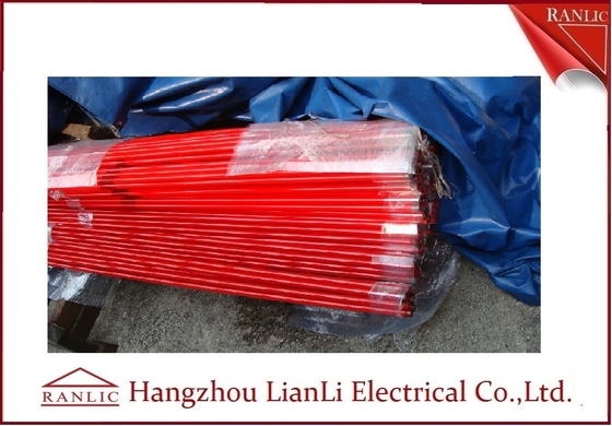 1/2 &quot;3/4&quot; Ống luồn dây điện cứng cáp bọc PVC 3.05M màu xanh lá cây, màu cam nhà cung cấp