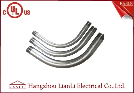 Ống luồn dây điện cứng cáp 3 &quot;3-1 / 2&quot; NPT ren 90 độ Chiều dài tiêu chuẩn nhà cung cấp